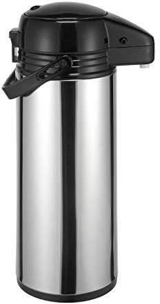 HAC24 Thermoskanne Kaffeekanne Edelstahl 1,9 Liter Isolierkanne Teekanne Thermo Kaffee Tee Kanne Airpot Pumpkanne Getränkespender