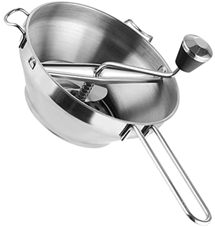 Cabilock Macinacibo Manuale in Acciaio Inossidabile Per Preparazione Di Cibo Setaccio Per Frutta e Verdura Dischi Di Macinazione Per Consistenza Fine Media e Grossolana