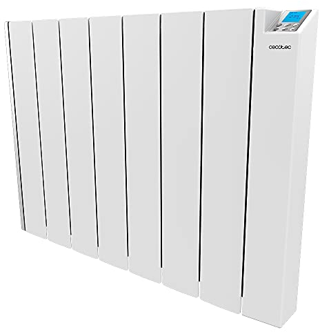 Cecotec Flachheizkörper mit Wi-Fi-Steuerung ReadyWarm 8000 Thermal Ceramic Connected. 2000 W, 8 Elemente aus Aluminiumguss und Keramiktechnologie, Timer, IPX4-Schutz, 4 Betriebsarten, 28 m2