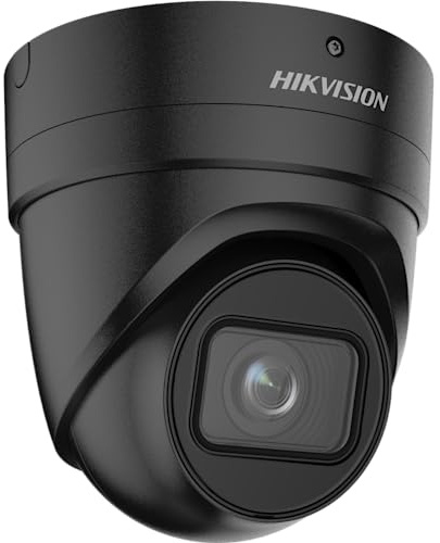 Hikvision DS-2CD2H86G2-IZS(2.8-12mm)(C)/Black Turret Überwachungskamera mit 8 Megapixel, bis zu 40m Beleuchtung, professionelle Überwachungskamera, Acusense Kamera mit Fehlalarmfilter