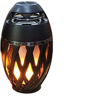 WYGC Luci Notte Altoparlante Bluetooth, Portatile Lampada Fiamma Altoparlanti Bluetooth IP65 Impermeabile Esterno Lampada Da Tavolo Decorazione Domestica Lampada Da Comodino Luce Notte