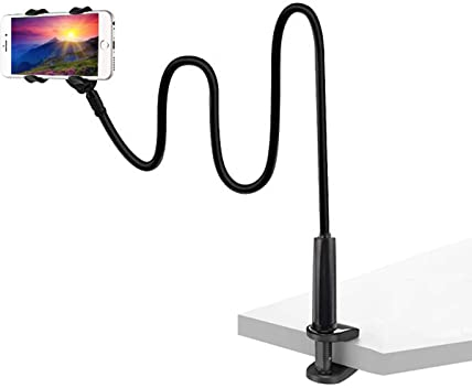 EightSpace Supporto Per Cellulare Collo Di Cigno, Universale Porta Telefono Pigro, Regolabile 360 Gradi Rotazione, Flessibile, Braccio Per Smartphone Letto, Ufficio, Scrivania, Auto, Camera Da Letto