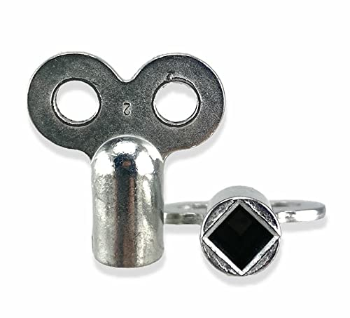 Heizkörper Schlüssel Entlüftungsschlüssel zum entlüften - Robust aus Metall - Passend für alle Heizungen - Heizungsschlüssel Set (10)