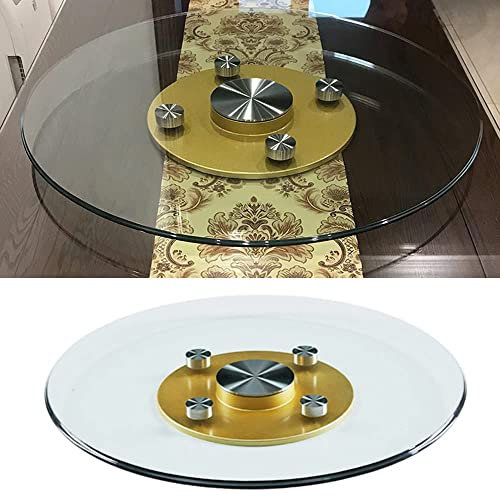 MNSRRN Grande Table de Service tournante Ronde, Plaque de Service Ronde avec roulement Silencieux Stable Pas Facile à Incliner, au Fromage de gâteau Snack Family,70cm(28inch)