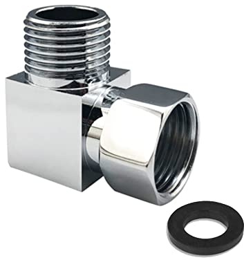Water Diverter Fitting Adapter, Add-A-Tee G1/2 Hose Connector Adapter for Angle Valve Adapter, Shower arms, Toilet Bidet Sprayer, Hose Pipe Fittings (2 Way L2)
