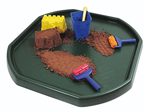 TENLITE Dark Green Children Tuff Spot Messy Play Tray for Playing, Cement Mortar Sand Plastering Mixing Pool Pit Water (Small Mixing Tray)