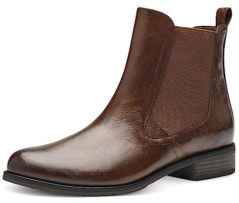 MARCO TOZZI Damen Chelsea Boots aus Kunstleder Elegant