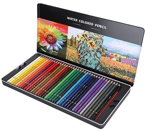 TREETDOBV Aquarellstifte-Set, 72 Farben, Verpackt, Geschenk für Kunststudenten, Zeichnen, Malstifte, Wasserfarbstifte, Malkunst, Buntstifte für Künstler, Anfänger, Zeichenstifte, Aquarellstifte