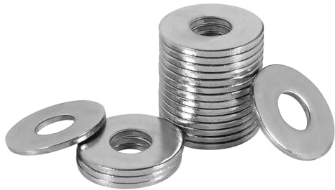 FOMGIIN Rondelle Acciaio Inox M10 x 25mm, 50 Pezzi Metaliche Piatte Rondella Piana 304, Rondelle grandi Alzaporta Rondelle O Ring, DIN 9021 / ISO 7093, Rondelles Carrozzeria A2 V2A in Piatta Acciaio