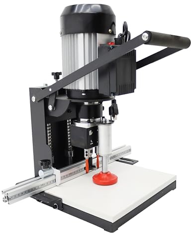 TECHTONGDA Electric Hinge Drilling Machine Portable Puncher Hand-Held Drilling Equipment Woodworking Hole Drilling, Depth 0-40mm 45-9.5