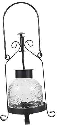 MAGICLULU Vintage Öllampen Design Kerzenständer Eisenkunst Kerzenhalter Dekorativer Tisch Kerzenständer Für Zuhause Romantische Kerzenhalter Für Feste