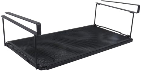 Xbopetda Unterregal Aufbewahrungskorb, Hängeregal unter Regal, Organizer Hängekorb, Unter Schrank Hängekorb, Unterregal Hängender, Korb-Organizer Regaleinhängekorb für Kleiderschränke Küche Schuhregal