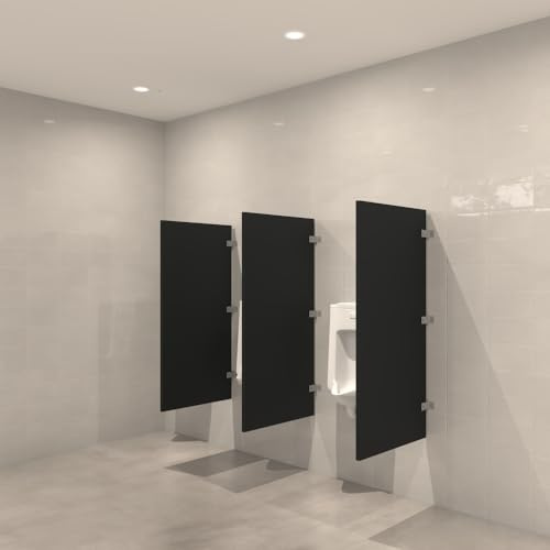 Hadrian Wall Mounted Urinal Screen with Powder Coated Finish, 18 x 48 (1, Light Grey)