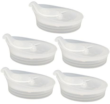 PRETYZOOM Couvercle De Pichet à Eau En Pp Alimentaire 5 Pièces Couleur Blanc Couvercle Étanche Compatible Pichet Standard Pour Usage Quotidien Accessoires Cuisine