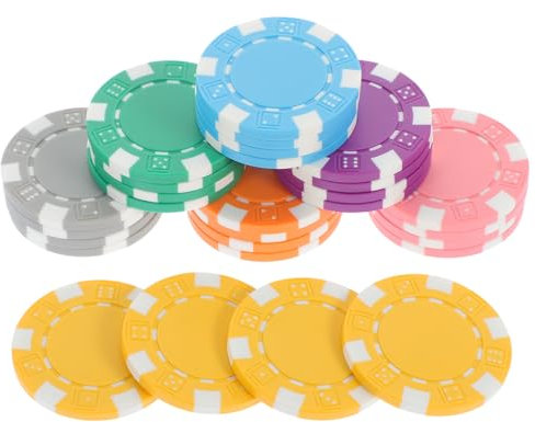 OSOLADY 28stücke Plastik-Poker-Token Für Pokerspiel Zählchips Kreative Spiel-Token Zum Zählen Sortieren Und Lernen Für Jugendliche Und Täglichen Gebrauch