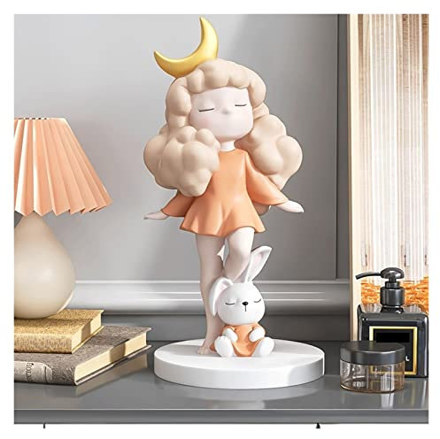 ZCCZJS Home Ornaments Girl Ornaments Living Room TV Cabinet Wine Cooler Home Decorations Art Decorations(B)