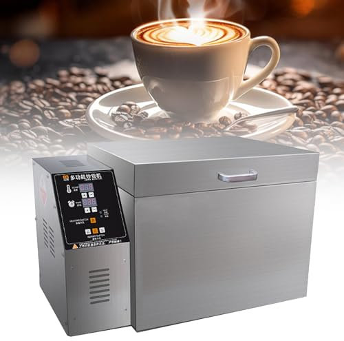 Tostador eléctrico de frutos secos, tostador eléctrico de granos de café, temporizador y temperatura ajustables, 2000 g/4000 g, para castañas, cacahuetes y cereales,2000g
