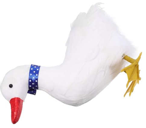 Toyvian Decorazione Da Forma Anatra Statuette Anatra Per Cortile Da Animale Realistico Artigianali