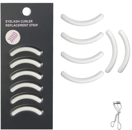 Wimpernzange mit tragbarem Design, kompatibel mit Tweezerman, weiche Silikon-Gummi-Wimpernzange, Nachfüllpackungen, kompatibel mit Tweezerman (weiß)