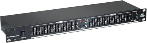 HGOuhK Digital Equalizer 15-Band Equalizer Audio Equalizer EQ, Stereo Graphic Equalizer, For Ktv Stage Performance Graphic Equalizer