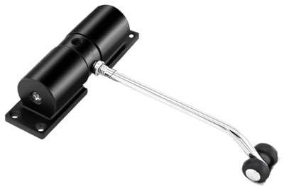 Semplice Cerniera Automatica Domestica Silenziosa Chiudiporta Porta Invisibile,per una forza di chiusura più forte(Black)