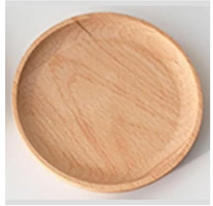 Assiette plate Assiettes à dîner en bois, assiettes à Dessert pour la maison, assiettes à dîner rondes et carrées, assiettes à thé de l'après-midi pour les Restaurants, pas faciles à casser Assiettes