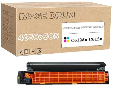 Tamburo Compatibile Per OKI 46507308 46507307 46507306 46507305 Tamburo Immagine, Grande Capacità Di Lavoro Per C612 C612dn C612n Yellow