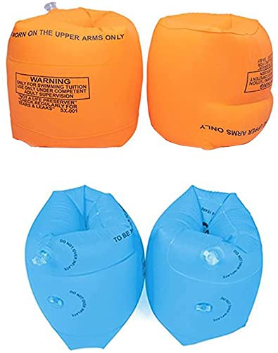 générique Modebücher, Schwimmflügel, aufblasbar, Schwimmflügel für Schwimmring, für das Training nach dem Schwimmen, Orange, 4-teilig