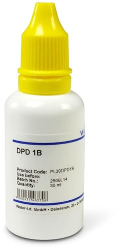 DPD 1 B Flüssig-Reagenz Water-i.d. - Chlor- & Brommessung für PoolLab 1.0 + 2.0 & PrimeLab - 30 ml für ca. 250 Tests - Made in Germany