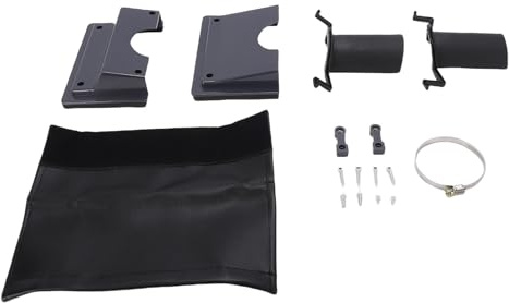 Kit de couverture de pénétration murale CVC, facile à installer, couvercle étanche, couvercle AC pour mini climatiseur divisé, pompe à chaleur, systèmes sans conduit (Gray)
