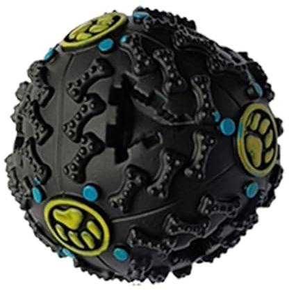 Generisch Dog Wobble Ball - Enamel Interactive Dog Snuffle Ball with Giggle Sounds, Enamel Interactive Slow Feeder Balls, Creative Teething Balls Toys with Giggle Sound for Cleaning Teeth Teething
