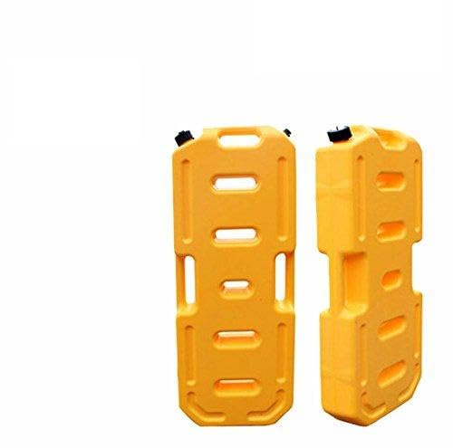 SXMA du réservoir de Carburant canettes de Notebook 5 Gallon Portable Carburant Huile Essence Diesel de Stockage Réservoir de gaz d'urgence Sauvegarde (20L, Jaune)