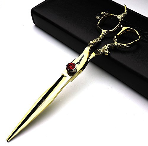 Japon 7' Cheveux Profession Stylist Ciseaux Cheveux Salon Studio Professional outils de modelage Ciseaux de coupe Golden Dragon Style