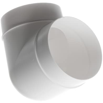 Ø 125mm Coude à 90° pour Conduit Rond - Connecteur Tube Rond - Plastique PVC