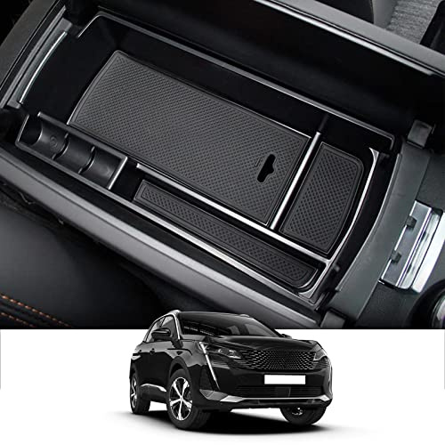 CDEFG Peugeot 3008 5008 GT 2016-2022 2023 / C5 Aircross 2018-2024 2025 Mittelkonsole Handschuhfach Armlehne Aufbewahrungsbox Multifunktionaler Auto Center Console Organizer Tray 3008 GT Line Zubehör