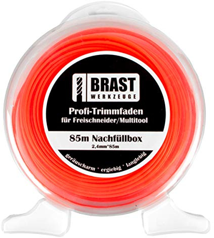 BRAST® 85m Ersatzfaden Faden für wiederauffüllbare Fadenspule Fadenkopf Motorsense