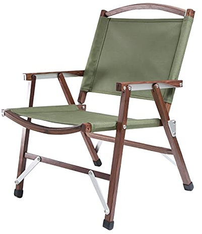 DUNAKE Silla Plegable Ligera,sillas Camping Plegables Ligeras,Silla de Camping con Respaldo, Pescar/Camping/Barbacoa/Viajar/Beach,600D Poliéster Oxford Paño de Tela ergonómico (Color : Green)