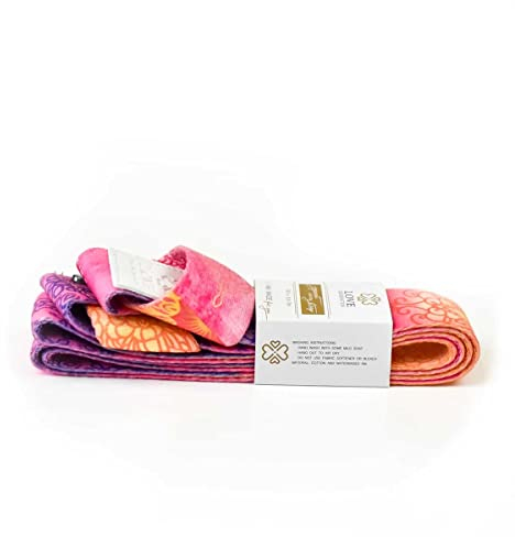 Love Generation Sport & Freizeit-Fitness-Yoga-Gurte für Yogamatten Yogamattenriemen mit Vollfarbdruck, Rosa, Standard
