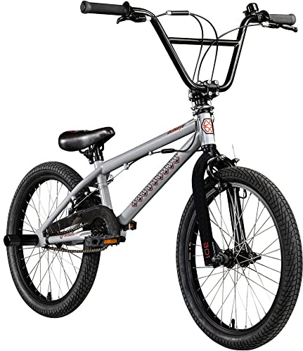 Bullseye Project 301 BMX für Mädchen Jungen 145 cm mit 2 Pegs und 360° Rotor, Einsteiger Fahrrad 20 Zoll Kinder Jugendliche Unisex mit Bremsen und Kettenschutz