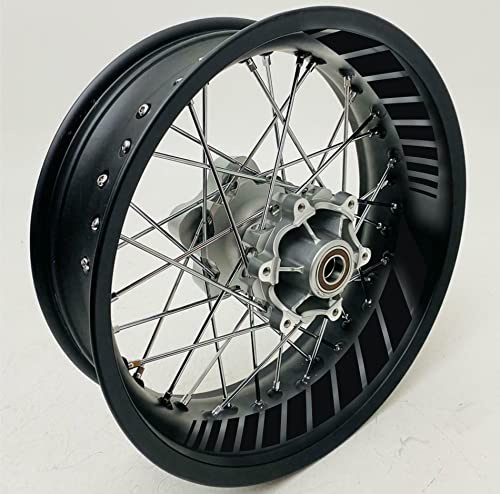 DualColorStampe Adesivi interno cerchi moto 17 POLLICI decal stickers cerchioni gomme strisce moto COD.D0068(Nero)