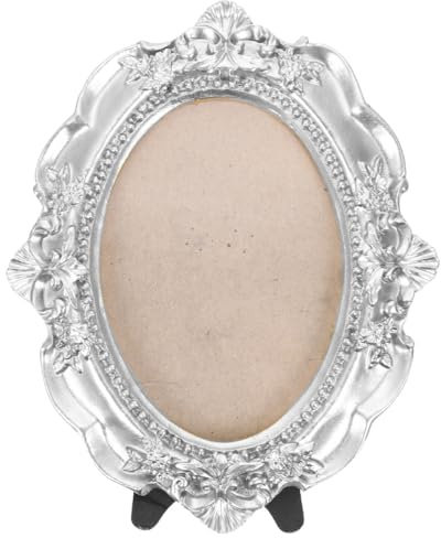 Warmhm Portafoto Vintage Piccolo in Resina Cornice Per Esposizione Di Immagini Retrò Decorazione Da Tavolo Per Quadri o Foto Piccole