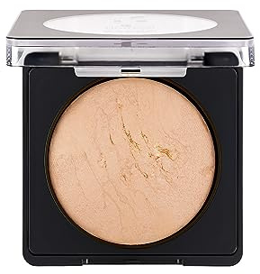 Flormar Baked Powder - Gebackenes Kompaktpuder – Seidiges Make-up Puder für Trocken- & Nassanwendung – Setting Powder für Frisches Finish bei allen Hauttypen – 21 Beige With Gold