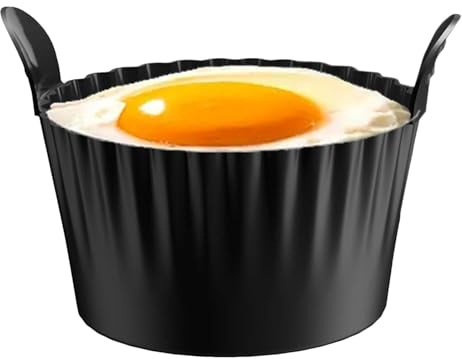 Stampi per friggitrice ad aria - Cuociuova in silicone per friggitrice ad aria | Cuocitore per uova con friggitrice ad aria per uso alimentare | Stampi per uova in camicia per friggitrice ad aria |