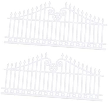 CIYODO 1m Sandtischzaun Aus Kunststoff DIY Gartenzaun Für Sandtisch Hofzaun Modell Materialien Für Miniaturdekor