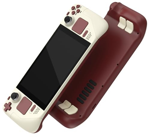 eXtremeRate Cover Tasti Kit per Steam Deck LCD,Custodia Frontale Posteriore Pulsanti Shell DIY Ricambio per Steam Deck LCD,Senza Console-Stile Classic FC
