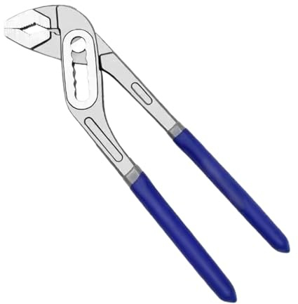 Morsetto a scanalatura regolabile – Pinza a becco lungo – Morsetto per montaggio linee, morsetto diagonale, pinza pompa acqua con manici bimateriali per la riparazione idraulica e la manutenzione del