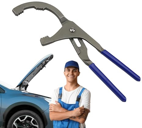 Nlrlo Clé à filtre à huile réglable, outil de démontage de filtre à huile en acier robuste – Clé de vidange d'huile, outil ergonomique de raccord de tuyau, extracteur de filtre à huile pour