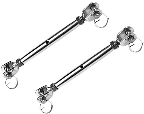 CHILDWEET 2 Stück Edelstahl Spannschloss M6 Mit Geschlossenem Gehäuse Rostfreier Kabelspanner Für Drahtseil Hohe Oxidationsbeständigkeit Für Industrie Und Freizeit