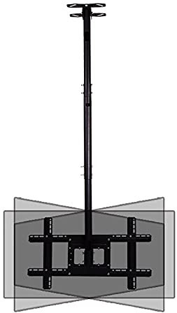 QWAXTRIW TV STANDV Montaje de Pared Montaje TV TV Montaje Telescópico Ajuste de Techo Soporte para televisores de 32-59 Pulgadas Plano y curvos de hasta 68 kg,