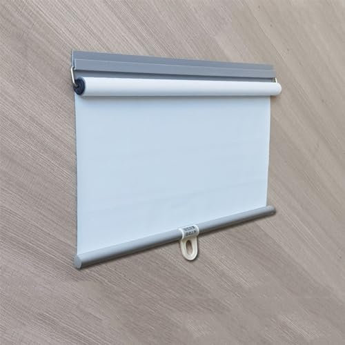 Estor enrollable retráctil automático para ventanas y puertas, aislamiento térmico con mecanismo de resorte, 90 x 150 cm